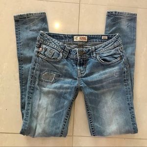 MEK denim cigarette skinny jeans